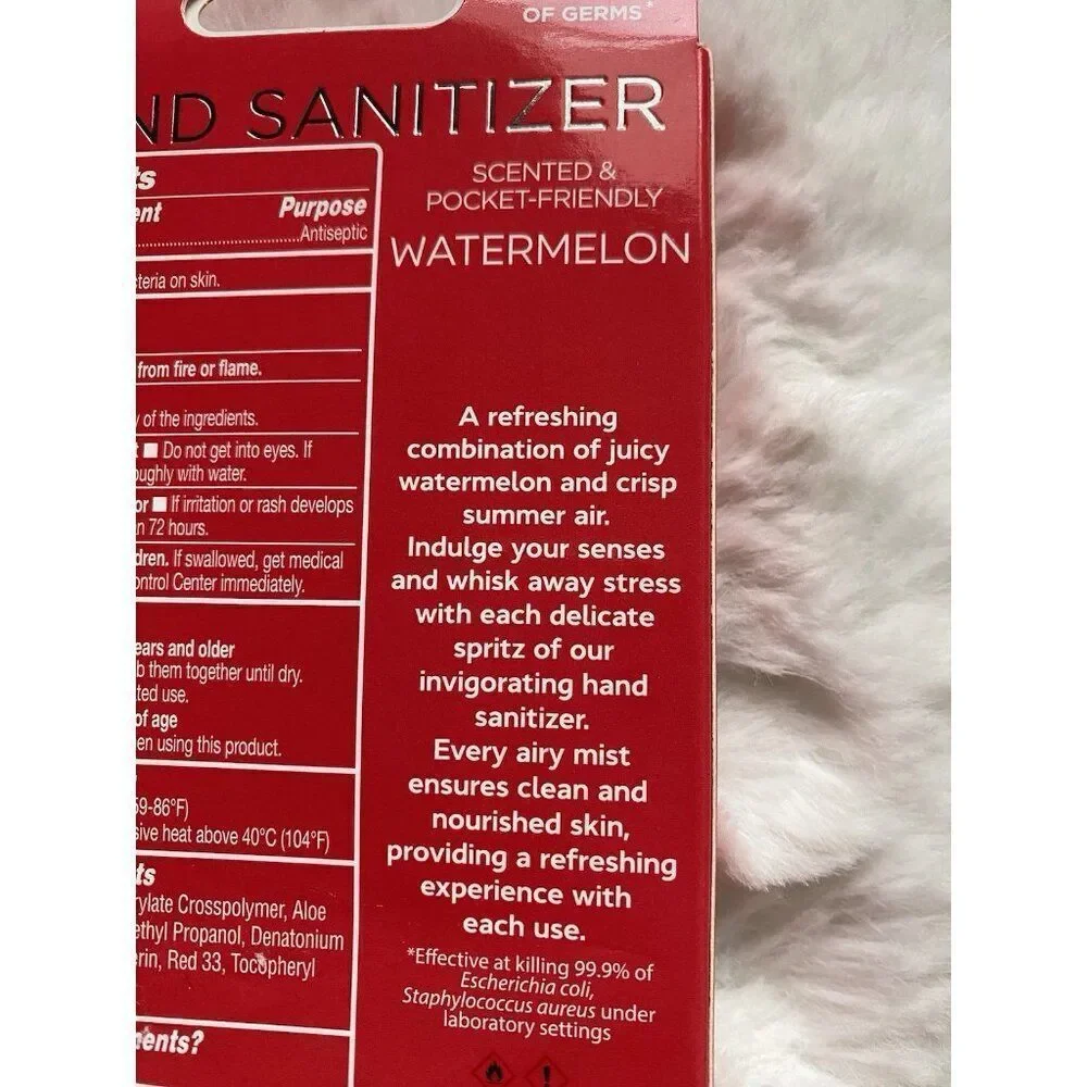 Smart Care Scented Hand Sanitizer Spray 1 Fl‎ Oz Watermelon Hydrating NEW